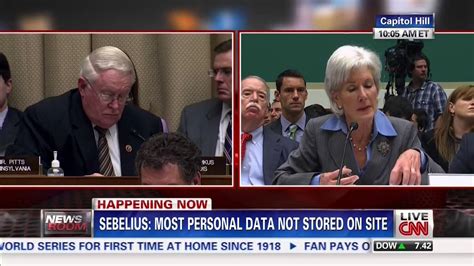 Sebelius Obamacare Website Has Never Crashed Youtube