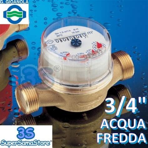 S Contatore Acqua Fredda Quadrante Asciutto Gioanola Omologato