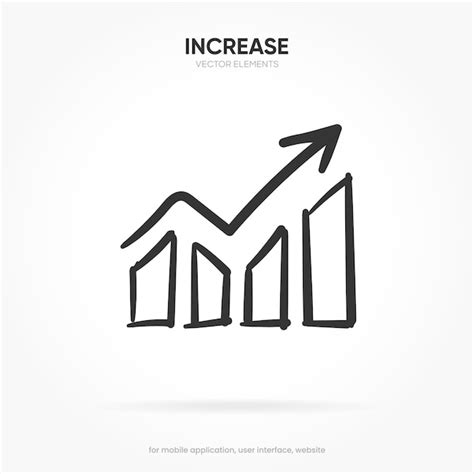 Premium Vector Financial Analysis Stats Icon Growing Graph Business