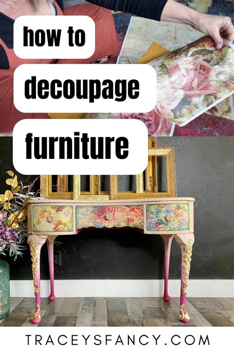 How To Apply Decoupage On Wood Furniture Artofit