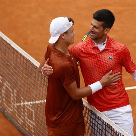 Novak Djokovic après sa défaite contre Holger Rune en quarts de finale