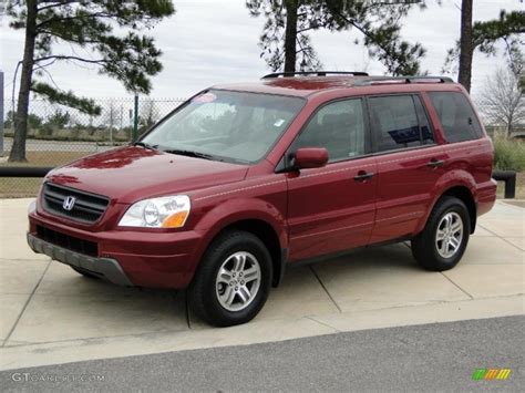 Redrock Pearl 2004 Honda Pilot Ex L 4wd Exterior Photo 44775093