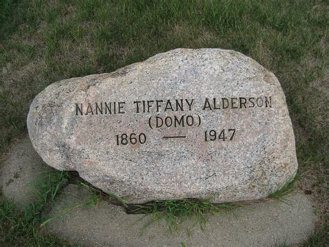 Nannie Hugh Domo” Tiffany Alderson 1860 1947 Homenaje De Find A Grave