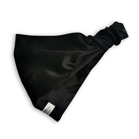 Sleep Well Satin Elastic Hair Wrap - Black – Hair Wrap Heaven