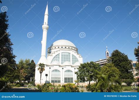 Main Mosque in Shkoder, Albania Stock Photo - Image of dome, mosque ...