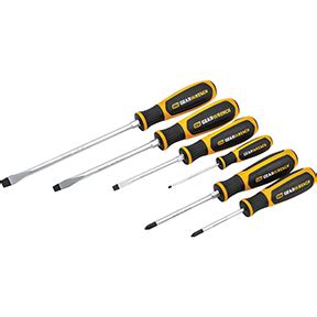 Gearwrench Kdt H Pc Combination Dual Material Screwdriver Set