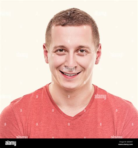 Man Is Looking Straight And Smiling Toned Photo Stock Photo Alamy