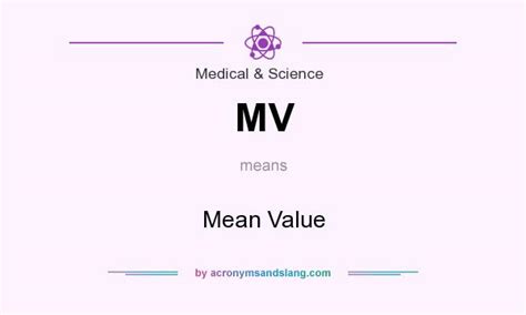 mv    medical science  acronymsandslangcom