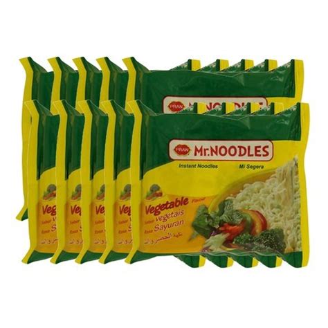 Pran Mr Noodles Vegetable Flavoured Instant Noodles 70g Pack Of 10