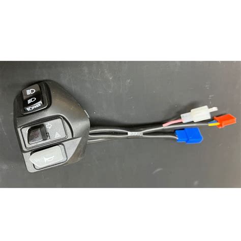 Aerox Nvx Left Side Handle Switch With High Beam Pass Hazard