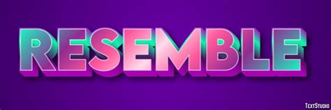 Resemble Text Effect and Logo Design Word