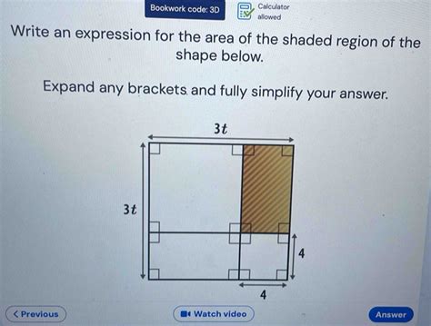 Solved Calculator Bookwork Code 3D Allowed Write An Expression For