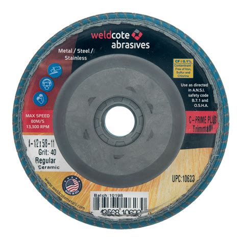 Trimmable Flap Discs Weldcote Abrasives