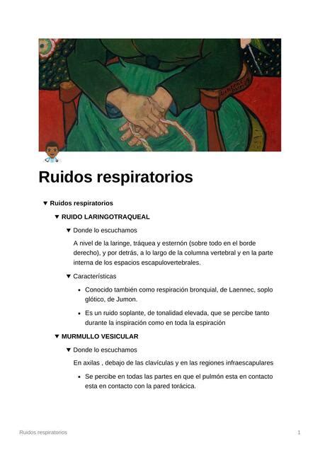 Ruidos Respiratorios Espm Medicina Udocz