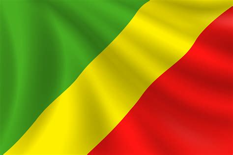 Flag Of Congo Congolese Flag Vector Flag Background Stock Illustration ...