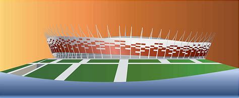 National Stadium In Warsaw Construction Industrial Uefa Vector