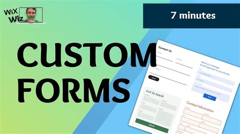 How To Create A Custom Form On A Wix Website Tutorial Youtube