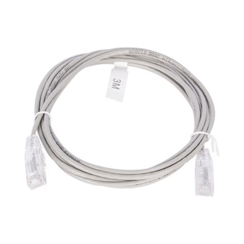 Cable De Parcheo Slim Utp Cat M Gris Di Metro Reducido Awg