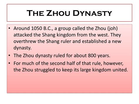 Ppt China Under The Zhou Dynasty Powerpoint Presentation Free