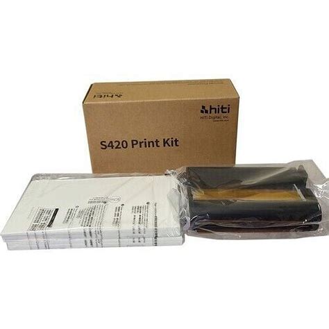 6 Pack Of Hiti 4 X 6 100 Prints Paper And Ribbon Print Kit For S420