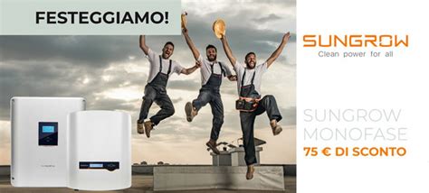 Promozione Sungrow Clean Power For All