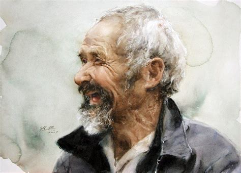 Guan Weixing Watercolor Portraits Watercolor Portrait Painting