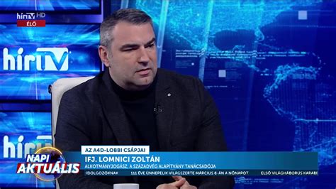 Napi aktuális ifj Lomnici Zoltán 2024 03 08