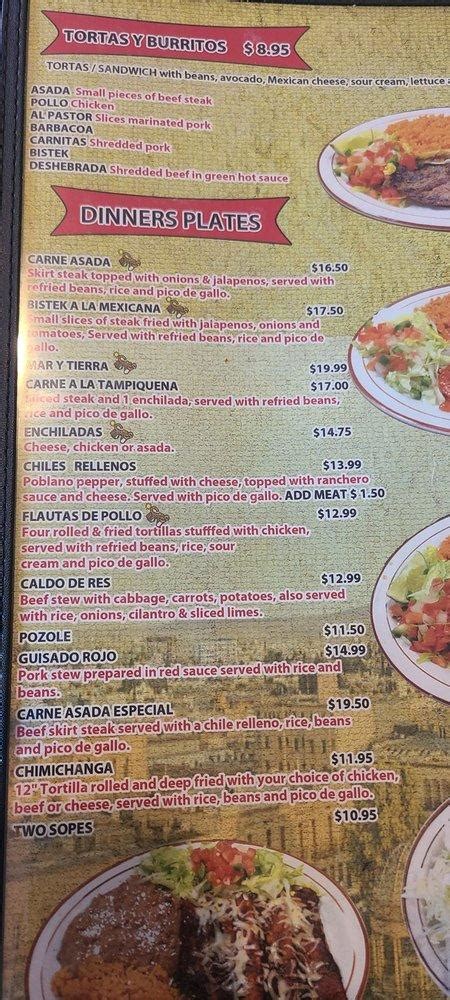 Menu At Taqueria Durango Restaurant Oklahoma City Sw Th St