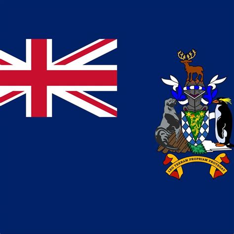 South Georgia And The South Sandwich Islands Square National Flag