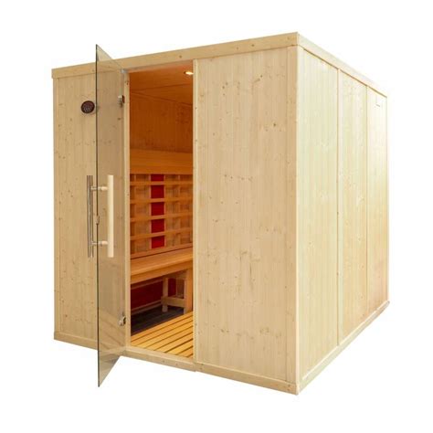 Cabine Sauna Chaleur Infrarouge Avec Metteurs Spectre Complet