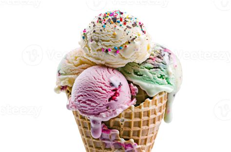 Ai Generated Variety Of Ice Cream Cones 41731610 Png