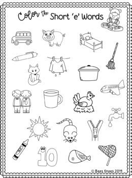 Cvc Word Work Short Vowels Worksheets By Bees Knees Tpt