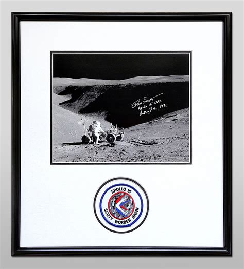 Dave Scott Astronaut Autographs 10x8 Framed Photo