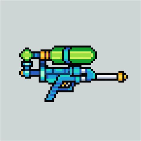 Pixel Art Illustration Water Gun Pixelated Water Gun Water Gun Icon