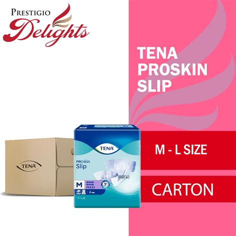 Tena Proskin Slip Maxi Adult Diapers Carton Deals 9pcs X 8pack