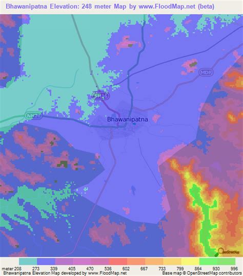 Elevation of Bhawanipatna,India Elevation Map, Topography, Contour