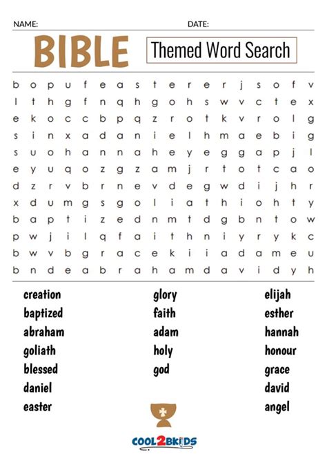 Bible Word Searches Printable