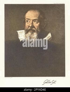 Portrait Of Galileo Galilei Painting By Sustermans Stock Photo Alamy