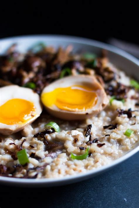 Brown Rice Mushroom Congee With Sardines Meg Is Well