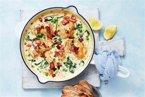 One Pan Creamy Chicken And Bacon Recipe