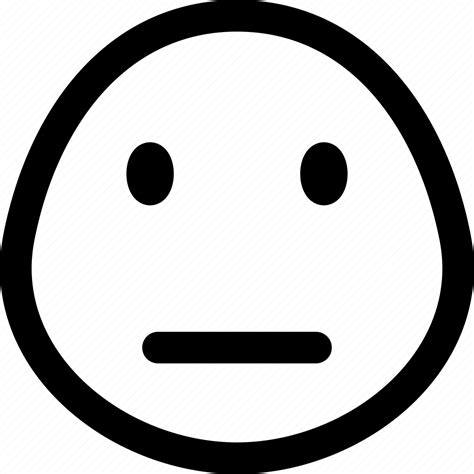 Deadpan, emoji, expression, face, smileys icon - Download on Iconfinder