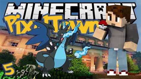 Minecraft PixelTown Ep 5 SHINY CHARIZARD Minecraft Pixelmon Mod