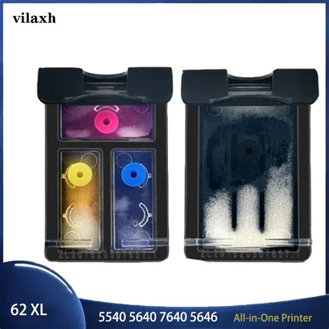 Vilaxh 62XL Refillable Replacement For Hp62 HP 62 Ink Cartridge For