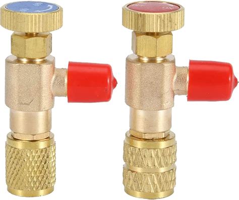 R12 R410 Refrigerant Charging Valve With Safety Adapters And Flow Control Ball Valve R12 R22 1