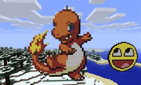 Charmander, Minecraft Pixel art by boltyhead on DeviantArt