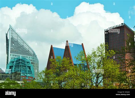 The Hague skyline in clouds Stock Photo - Alamy