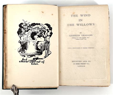 The Wind In The Willows With A Frontispiece By Graham Robertson By