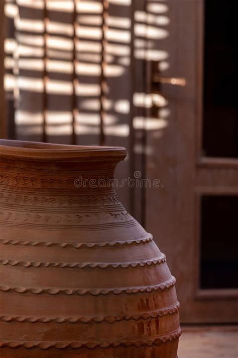 Ceramic Handicraft Clay Pot Part Of Uae Heritage Stock Photo Image