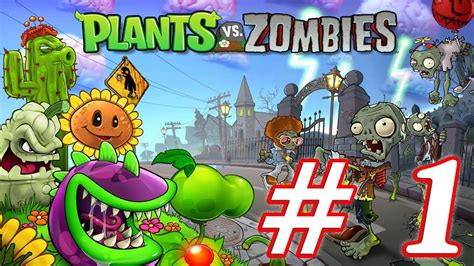 Plants Vs Zombies Gameplay Walkthrough Part 1 World 1 60FPS