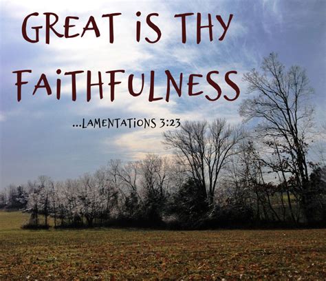 Great Is Thy Faithfulness